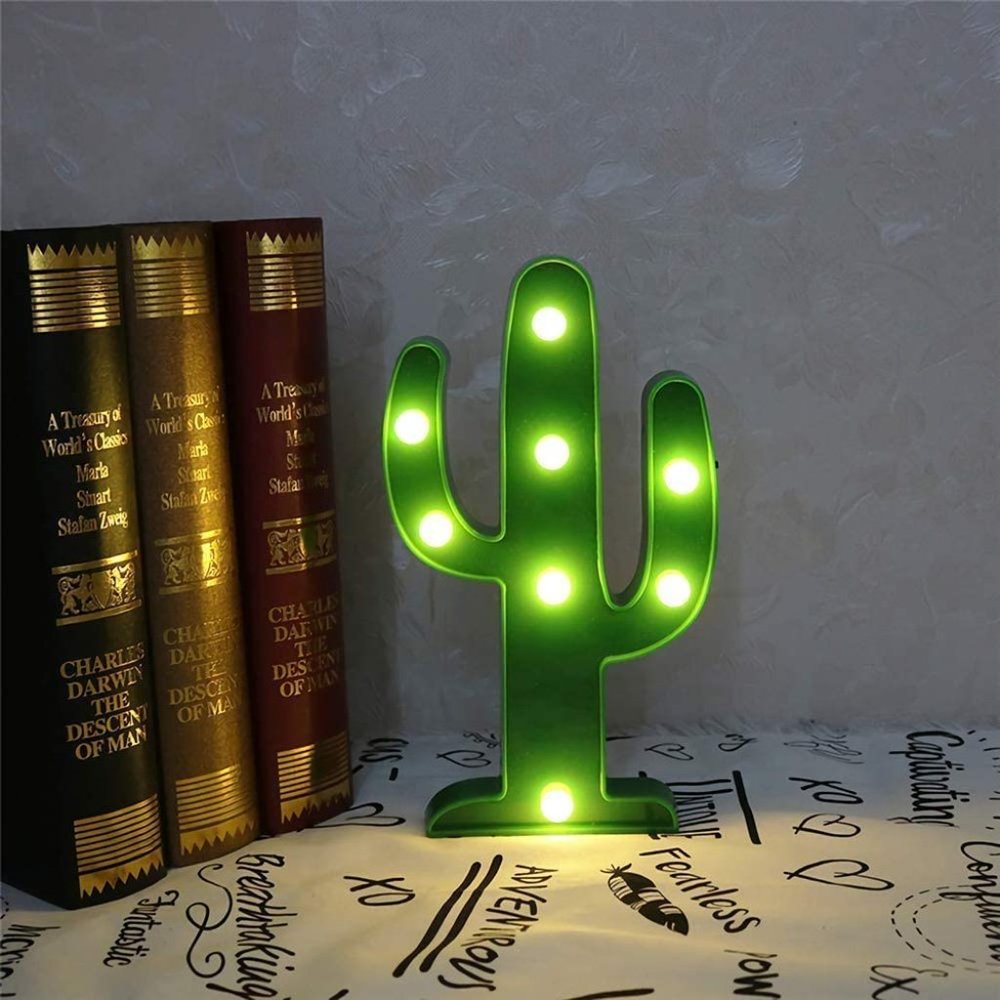 NEW Designer Cactus Marquee Sign Green